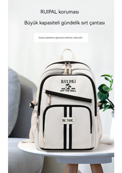 Ortaokul Lise Öğrencisi Moda Gündelik Okul Çantası/büyük Kapasiteli Rahat Sırt Çantası/üniversite Sırt ÇANTASI，DL007 (Yurt Dışından) fırsatları