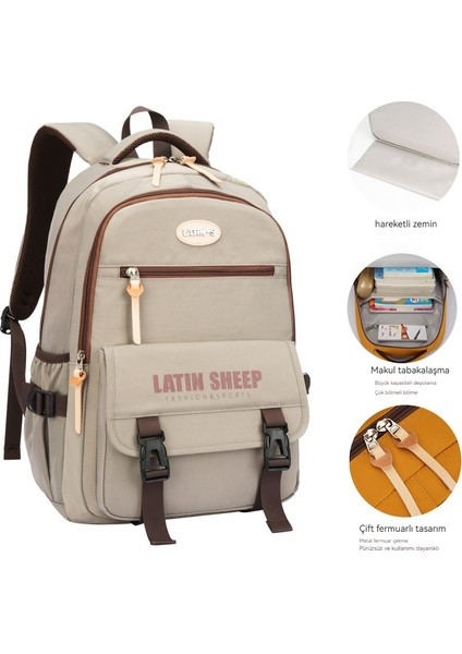 Erkek ve Kız Lise Okul Çantası/lise Öğrencisi Büyük Kapasiteli Yük Azaltma Sırt Çantası/üniversite Bilgisayar Sırt Çantası, DL001 (Yurt Dışından) fiyatları