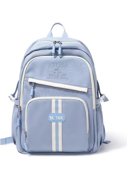 Ortaokul Lise Öğrencisi Moda Gündelik Okul Çantası/büyük Kapasiteli Rahat Sırt Çantası/üniversite Sırt ÇANTASI，DL007 (Yurt Dışından)