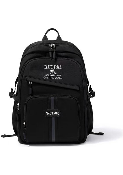 Ortaokul Lise Öğrencisi Moda Gündelik Okul Çantası/büyük Kapasiteli Rahat Sırt Çantası/üniversite Sırt ÇANTASI，DL007 (Yurt Dışından)