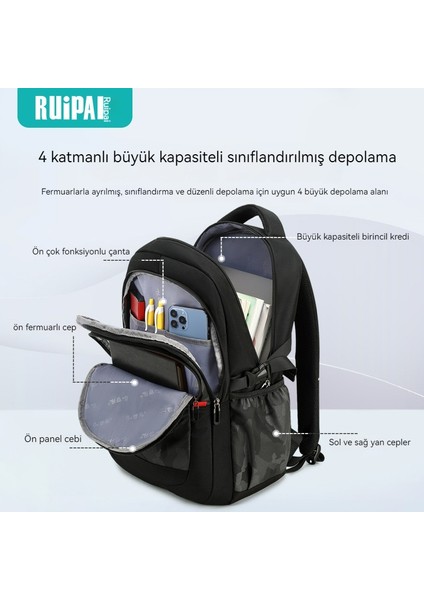 Büyük Kapasiteli Ortaokul Lise Okul Çantası/üniversite Sırt Çantası/çok Cepli Eğlence Sırt Çantası, DL008 (Yurt Dışından) fiyatları