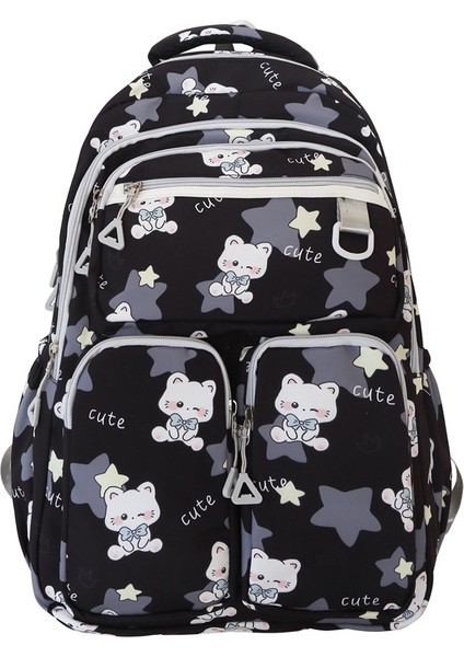 Kore Baskı Büyük Kapasiteli Ortaokul Okul Çantası/lise Sırt Çantası/üniversite Sırt Çantası, DL021 (Yurt Dışından)