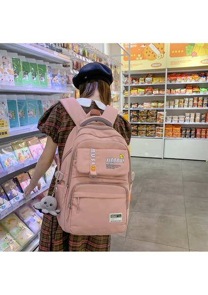 Büyük Kapasiteli Ortaokul Okul Çantasının Kore Versiyonu/lise Kolej Trendi Moda Sırt Çantası/kız Sırt Çantası, DL035 (Yurt Dışından) fiyatları