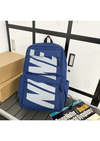 Yeni Ins Kore Versiyonu Büyük Kapasiteli Erkek ve Kadın Lise Öğrencisi Okul Çantası/moda Hafif Üniversite Omuz Çantası, DL042 (Yurt Dışından)