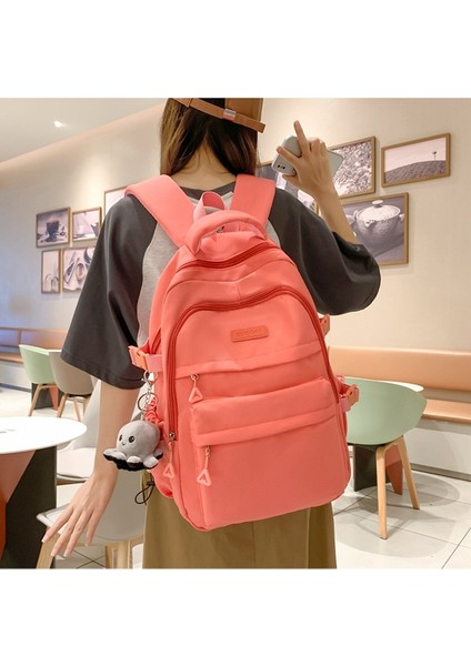 Yeni Trend Büyük Kapasiteli Ortaokul Okul Çantası/gündelik Moda Lise Omuz Çantası, DL044 (Yurt Dışından)