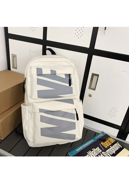 Yeni Ins Kore Versiyonu Büyük Kapasiteli Erkek ve Kadın Lise Öğrencisi Okul Çantası/moda Hafif Üniversite Omuz Çantası, DL042 (Yurt Dışından)