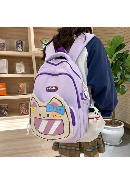 Sevimli Kedi Ortaokul Öğrencisi Okul Çantası/büyük Kapasiteli Lise Öğrencisi Sırt Çantası/şık Hafif Üniversite Sırt Çantası, DL059 (Yurt Dışından) indirimleri
