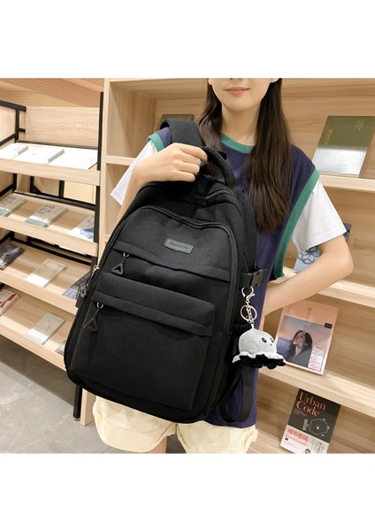 Yeni Trend Büyük Kapasiteli Ortaokul Okul Çantası/gündelik Moda Lise Omuz Çantası, DL044 (Yurt Dışından)