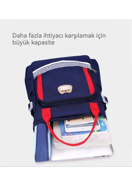 Okul Okul Çantası/çocuk Büyük Kapasiteli Omuz Çantası/çocuk Çok Fonksiyonlu Eğitim Çantası, DL058 (Yurt Dışından)