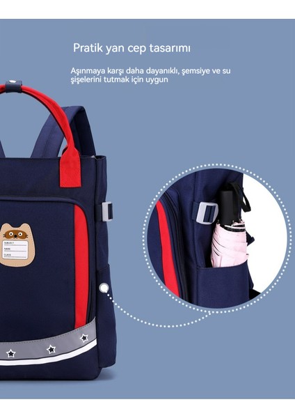 Okul Okul Çantası/çocuk Büyük Kapasiteli Omuz Çantası/çocuk Çok Fonksiyonlu Eğitim Çantası, DL058 (Yurt Dışından)