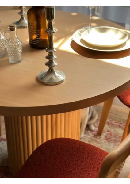 Mirla Yuvarlak Ahsap Masa Takımı (80X80 Cm) indirimleri