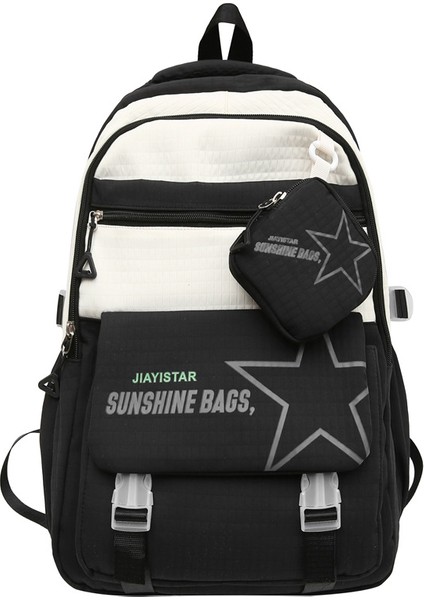 Eşli Moda Sırt Çantası/ortaokul Lise Büyük Kapasiteli Öğrenci Okul Çantası/hafif Yük Azaltma Üniversite Sırt Çantası, DL105 (Yurt Dışından)