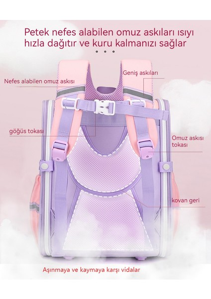 Erkek Kız Eğlence Yükü Ilkokul Okul Çantası/su Geçirmez Büyük Kapasiteli Çocuk Omuz Çantası, DL079 (Yurt Dışından)