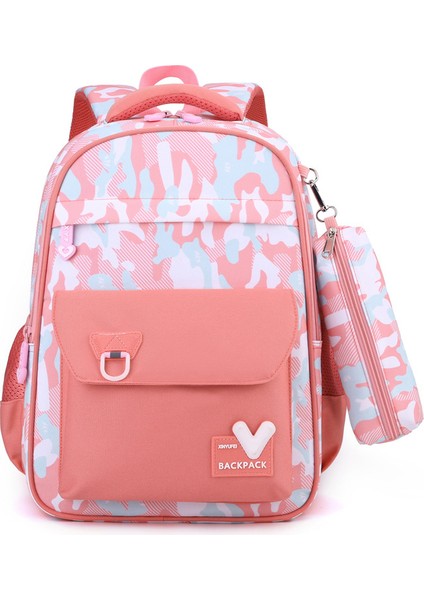 Yeni Basit Kız Çocuk Okul Çantası/ilkokul Öğrencisi Hafif Yük Azaltma Sırt Çantası/ortaokul Öğrencisi Büyük Kapasiteli Sırt Çantası, DL094 (Yurt Dışından)