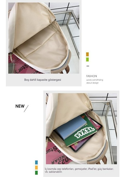 Kızlar Moda Rahat Omuz Çantası/hafif ve Büyük Kapasiteli Ortaokul Okul Çantası/lise Üniversite Sırt Çantası, DL084 (Yurt Dışından) fiyatları