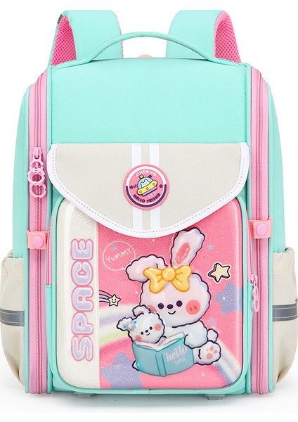 Kız Sevimli Çizgi Film Büyük Kapasiteli Çocuk Omuz Sırt Çantası/ilköğretim Okulu Omurga Omuz Çantası, DL127 (Yurt Dışından)
