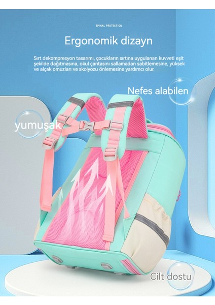 Kız Sevimli Çizgi Film Büyük Kapasiteli Çocuk Omuz Sırt Çantası/ilköğretim Okulu Omurga Omuz Çantası, DL127 (Yurt Dışından) fiyatları