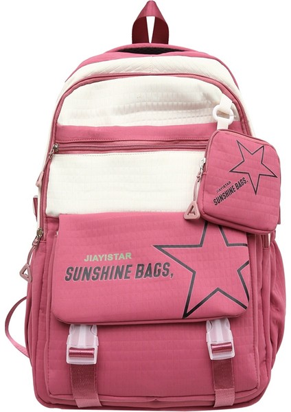 Eşli Moda Sırt Çantası/ortaokul Lise Büyük Kapasiteli Öğrenci Okul Çantası/hafif Yük Azaltma Üniversite Sırt Çantası, DL105 (Yurt Dışından)