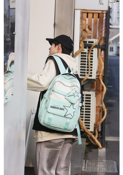 Eşli Moda Sırt Çantası/ortaokul Lise Büyük Kapasiteli Öğrenci Okul Çantası/hafif Yük Azaltma Üniversite Sırt Çantası, DL105 (Yurt Dışından) fiyatları