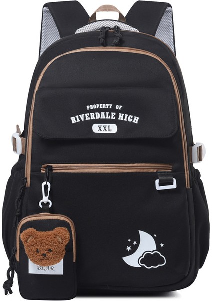 Kore Versiyonu Rahat Omuz Askılı Çanta/hafif ve Büyük Kapasiteli Ortaokul Öğrenci Çantası/omurga Yükünü Azaltan Lise ve Üniversite Öğrencisi Kampüs Çantası, DL107 (Yurt Dışından)