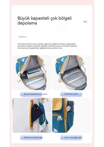 Kore Versiyonu Rahat Omuz Askılı Çanta/hafif ve Büyük Kapasiteli Ortaokul Öğrenci Çantası/omurga Yükünü Azaltan Lise ve Üniversite Öğrencisi Kampüs Çantası, DL107 (Yurt Dışından) fiyatları