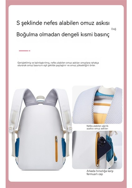 Kore Versiyonu Rahat Omuz Askılı Çanta/hafif ve Büyük Kapasiteli Ortaokul Öğrenci Çantası/omurga Yükünü Azaltan Lise ve Üniversite Öğrencisi Kampüs Çantası, DL107 (Yurt Dışından) modelleri