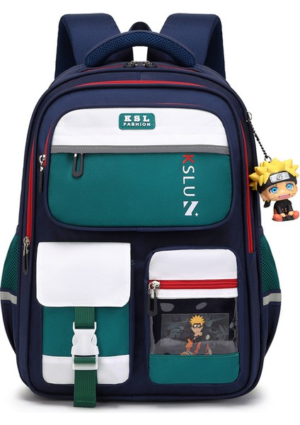 Erkek Çocuk Omurga Koruyucu Sırt Çantası / Büyük Kapasiteli Ilkokul Çantası / Moda ve Rahat Ortaokul Sırt Çantası, DL102 (Yurt Dışından)