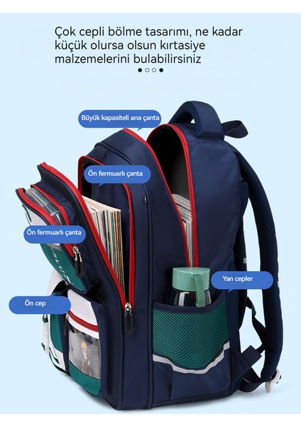 Erkek Çocuk Omurga Koruyucu Sırt Çantası / Büyük Kapasiteli Ilkokul Çantası / Moda ve Rahat Ortaokul Sırt Çantası, DL102 (Yurt Dışından) modelleri