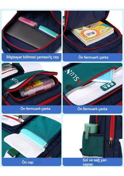 Erkek Çocuk Omurga Koruyucu Sırt Çantası / Büyük Kapasiteli Ilkokul Çantası / Moda ve Rahat Ortaokul Sırt Çantası, DL102 (Yurt Dışından) fırsatları