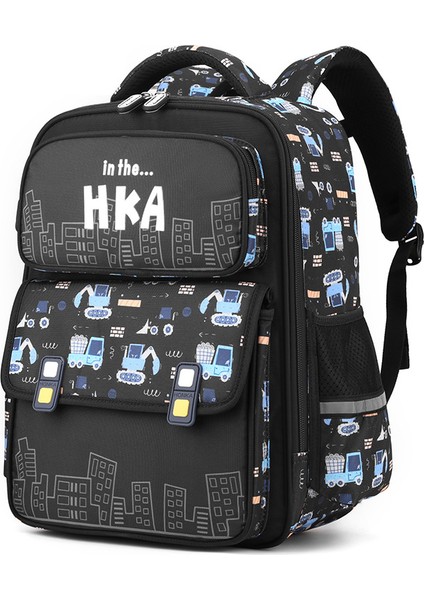 Boy Hafif Omurga Çocuk Sırt Çantası/çok Cepli Büyük Kapasiteli Okul Çantası/su Geçirmez Aşınmaya Dayanıklı Ortaokul Sırt Çantası, DL105 (Yurt Dışından)