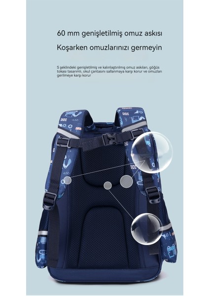 Boy Hafif Omurga Çocuk Sırt Çantası/çok Cepli Büyük Kapasiteli Okul Çantası/su Geçirmez Aşınmaya Dayanıklı Ortaokul Sırt Çantası, DL105 (Yurt Dışından) fırsatları