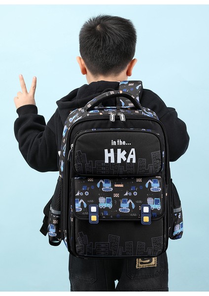 Boy Hafif Omurga Çocuk Sırt Çantası/çok Cepli Büyük Kapasiteli Okul Çantası/su Geçirmez Aşınmaya Dayanıklı Ortaokul Sırt Çantası, DL105 (Yurt Dışından) indirimleri