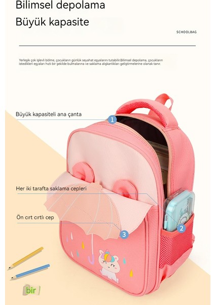Küçük Şemsiye Çocuk Omuz Çantası/sevimli Çizgi Film Erkek ve Kadın Anaokulu Okul Çantası, DL103 (Yurt Dışından) indirimleri