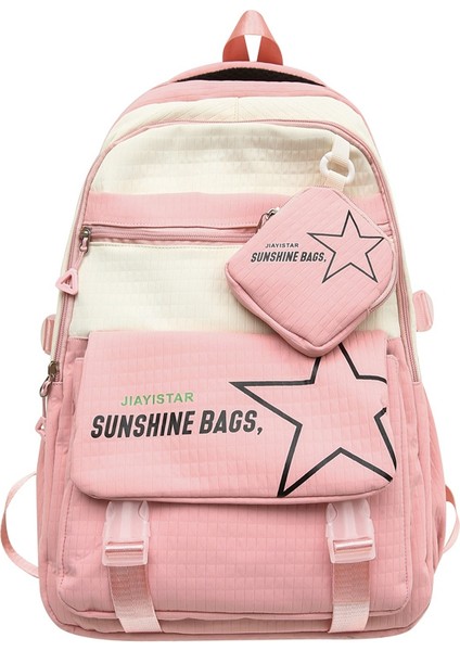 Eşli Moda Sırt Çantası/ortaokul Lise Büyük Kapasiteli Öğrenci Okul Çantası/hafif Yük Azaltma Üniversite Sırt Çantası, DL105 (Yurt Dışından)