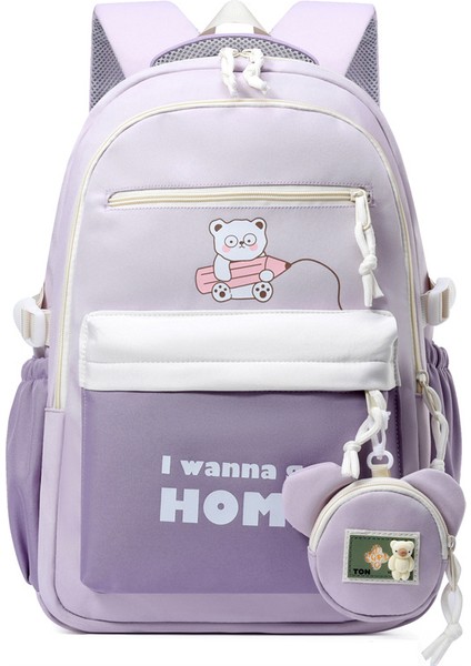 Kadın Moda Rahat Omuz Askılı Çanta/hafif ve Büyük Kapasiteli Ortaokul Öğrenci Çantası/omurga Yükünü Azaltan Lise ve Üniversite Öğrencisi Çantası, DL106 (Yurt Dışından)