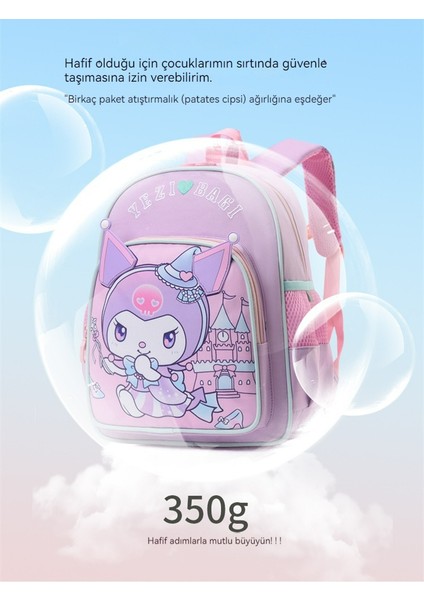 Yeni Hafif Omurga Anaokulu Okul Çantası/erkek ve Kadın Çizgi Film Wangwang Takım Kuromi Omuz Sırt Çantası, DL111 (Yurt Dışından) modelleri