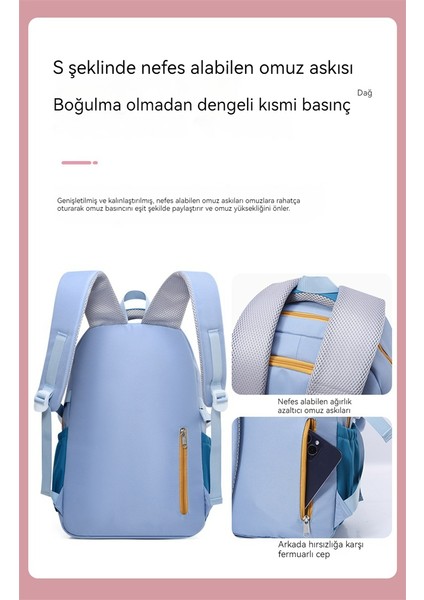 Kadın Moda Rahat Omuz Askılı Çanta/hafif ve Büyük Kapasiteli Ortaokul Öğrenci Çantası/omurga Yükünü Azaltan Lise ve Üniversite Öğrencisi Çantası, DL106 (Yurt Dışından) modelleri