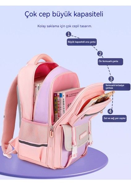 Kız Omurga Azaltma Çocuk Omuz Sırt Çantası/ilköğretim Okulu Büyük Kapasiteli Okul Çantası/ortaokul Sırt Çantası, DL117 (Yurt Dışından) fiyatları