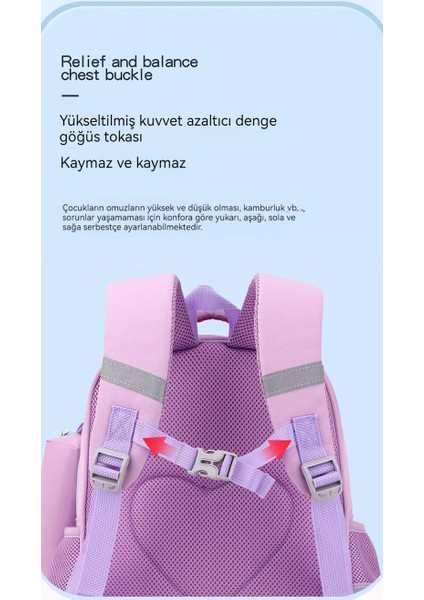 Kız Omurga Azaltma Çocuk Omuz Sırt Çantası/ilköğretim Okulu Hafif Okul Çantası/ortaokul Öğrencileri Için Büyük Hacimli Sırt Çantası, DL121 (Yurt Dışından) indirimleri