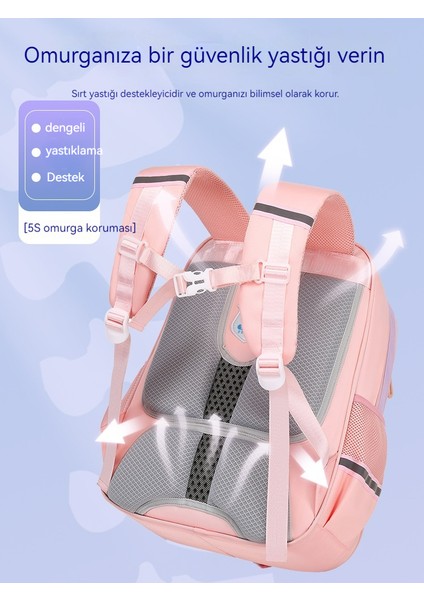 Kız Omurga Azaltma Çocuk Omuz Sırt Çantası/ilköğretim Okulu Büyük Kapasiteli Okul Çantası/ortaokul Sırt Çantası, DL117 (Yurt Dışından) fırsatları
