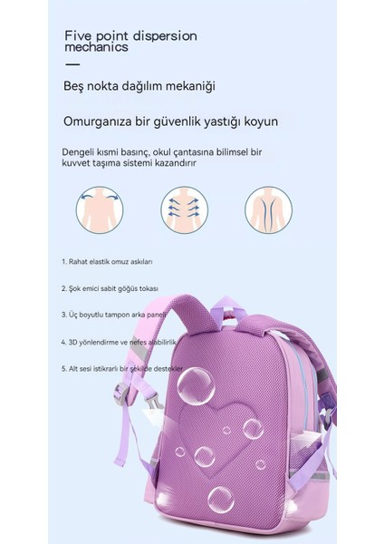 Kız Omurga Azaltma Çocuk Omuz Sırt Çantası/ilköğretim Okulu Hafif Okul Çantası/ortaokul Öğrencileri Için Büyük Hacimli Sırt Çantası, DL121 (Yurt Dışından) fırsatları