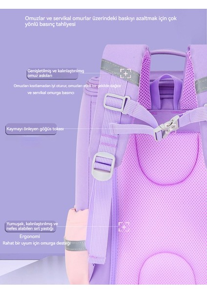 Kız 3D Sert Kabuk Ultra Hafif Uzay Paketi Çocuk Omuz Sırt Çantası/ilkokul Omurga Büyük Kapasiteli Okul Çantası, DL126 (Yurt Dışından) fiyatları