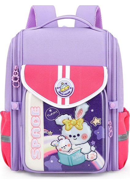 Kız Sevimli Çizgi Film Büyük Kapasiteli Çocuk Omuz Sırt Çantası/ilköğretim Okulu Omurga Omuz Çantası, DL127 (Yurt Dışından)