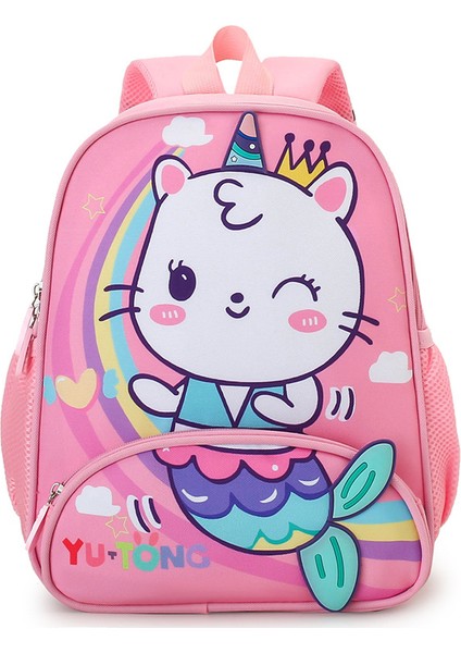 Kız Hafif Omurga Çocuk Sırt Çantası/sevimli Çizgi Film Anaokulu Çantası， DL129 (Yurt Dışından)