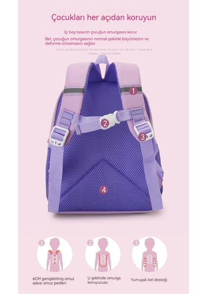 Kız Hafif Omurga Çocuk Sırt Çantası/sevimli Çizgi Film Anaokulu Çantası， DL129 (Yurt Dışından) modelleri