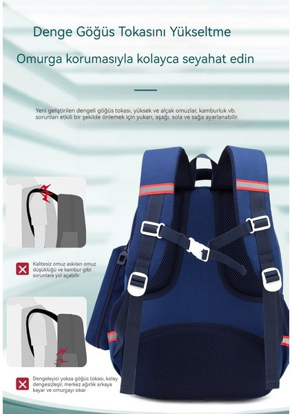 Erkek Çocuklar Için Omurgayı Koruyucu Çocuk Sırt Çantası/hafif ve Konforlu Ilkokul Çantası/ortaokul Öğrencileri Için Büyük Kapasiteli Sırt ÇANTASI,DL132 (Yurt Dışından) fiyatları