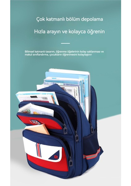 Erkek Çocuklar Için Omurgayı Koruyucu Çocuk Sırt Çantası/hafif ve Konforlu Ilkokul Çantası/ortaokul Öğrencileri Için Büyük Kapasiteli Sırt ÇANTASI,DL132 (Yurt Dışından) modelleri