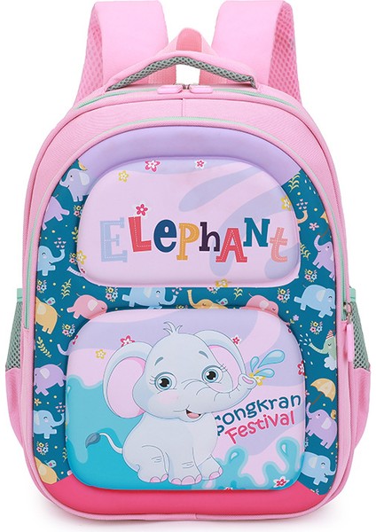 Kız Sevimli Çizgi Film Büyük Kapasiteli Çocuk Omuz Sırt Çantası/ilkokul Öğrencisi Hafif Sırt Çantası DL147 (Yurt Dışından)