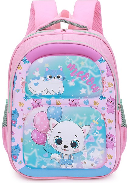 Kız Sevimli Çizgi Film Büyük Kapasiteli Çocuk Omuz Sırt Çantası/ilkokul Öğrencisi Hafif Sırt Çantası DL147 (Yurt Dışından)