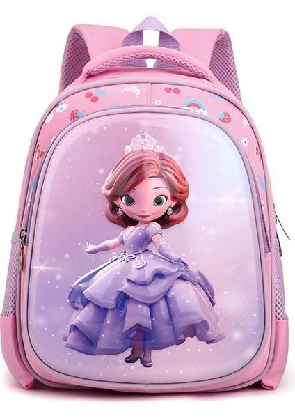 Kız Moda Karikatür Büyük Kapasiteli Çocuk Omuz Çantası/anaokulu Hafif Omurga Okul Çantası DL152 (Yurt Dışından)